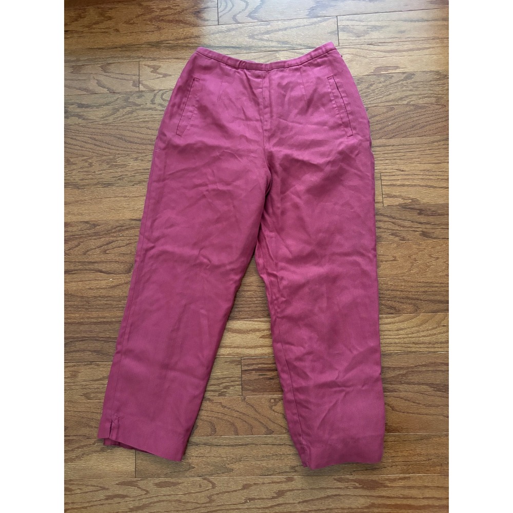 Pendleton Pink Straight Leg Silk and Wool Dress Pants Size 8‎ Petite